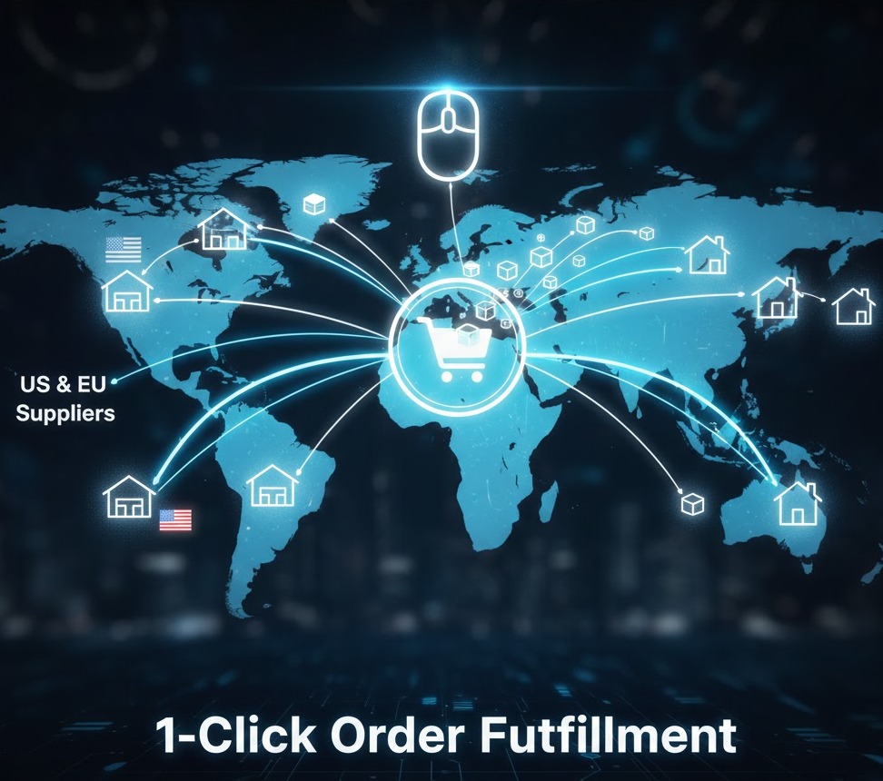 spocket one click order fulfillment dashboard